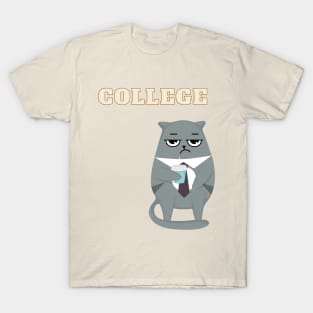 College Mad cat T-Shirt
